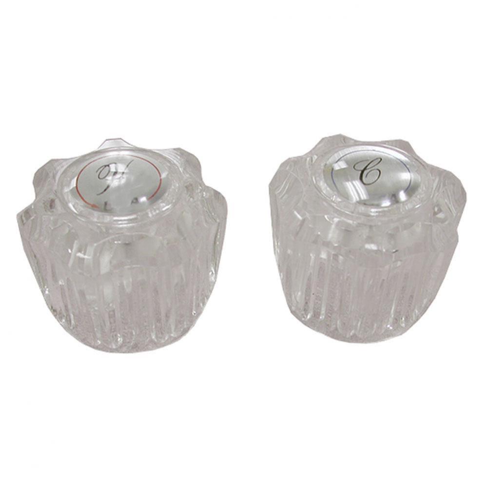 Set of Crystal Replacement Handles for Center Set New Style for Delex®/Peerless®