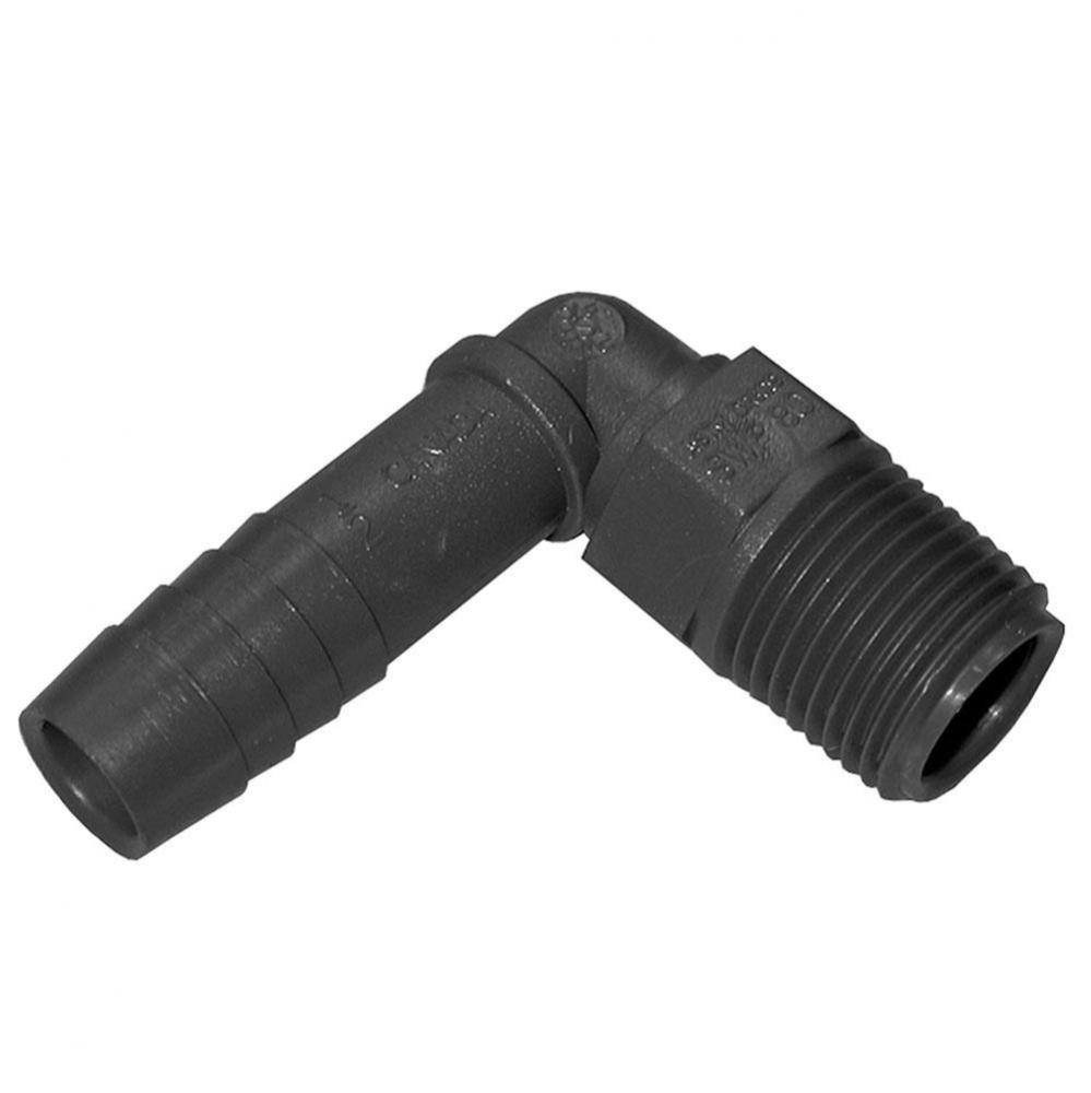 1/2'' 90degree Poly Insert x Male Combination Elbow