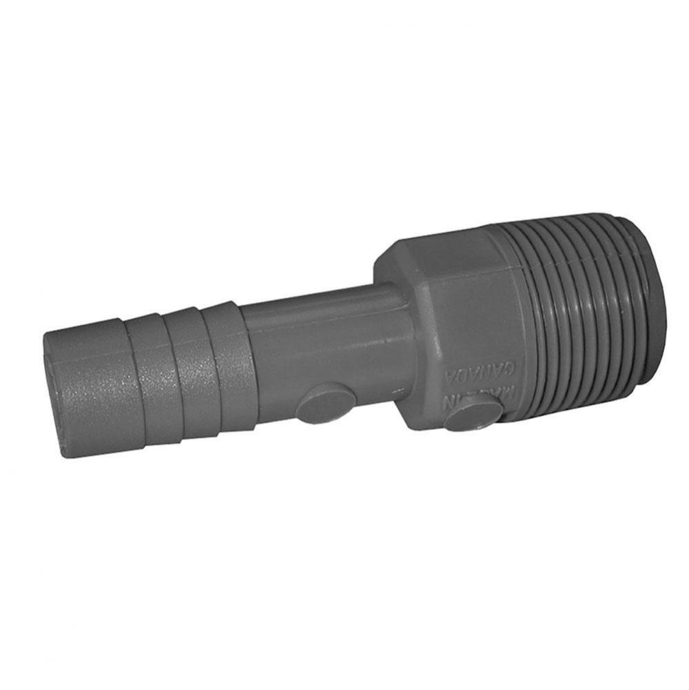 3/4'' x 1/2'' Poly Male Insert Reducer