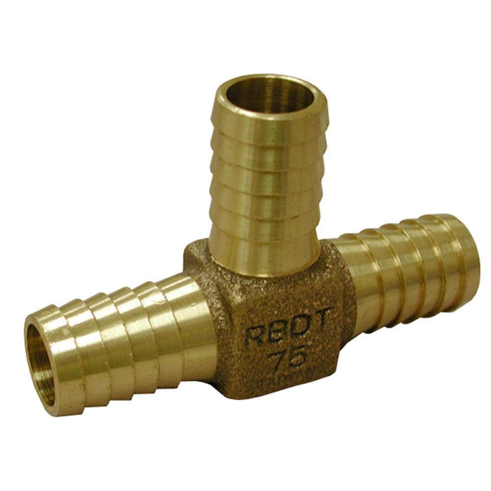 1'' Brass Insert Tee, Lead Free