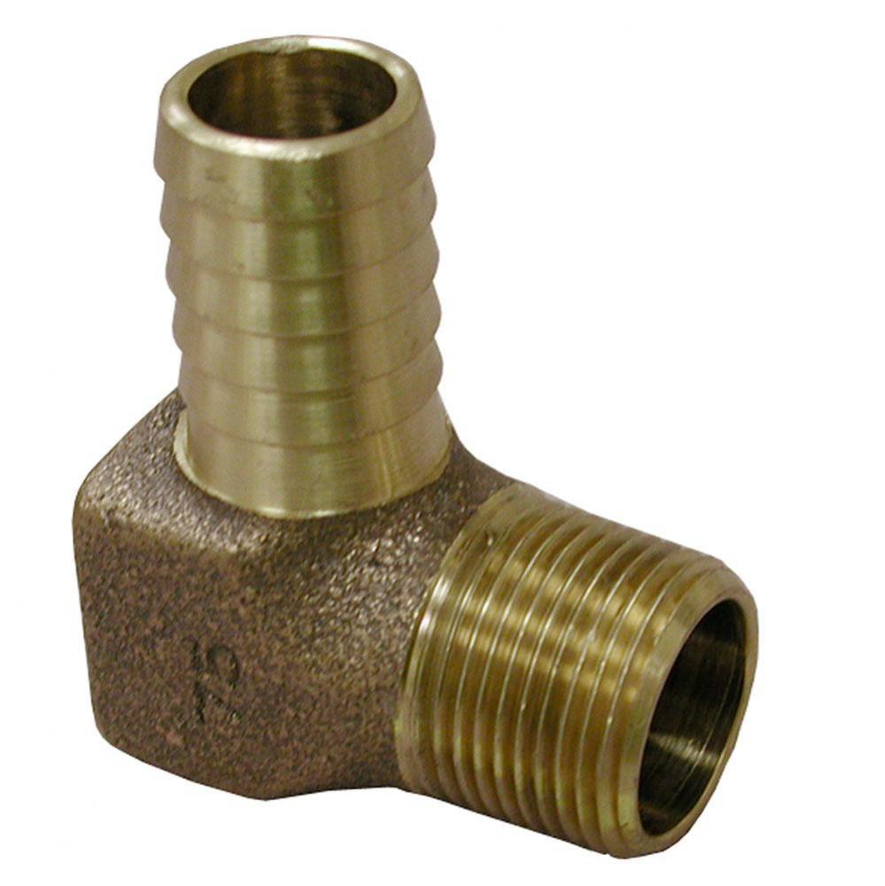 1'' x 1'' Brass Insert x Male 90degree Elbow, Lead Free