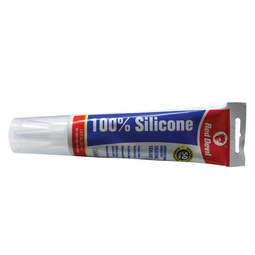 2.8 oz. 100 percent Clear Silicone Tub and Tile Sealant, Carton of 12