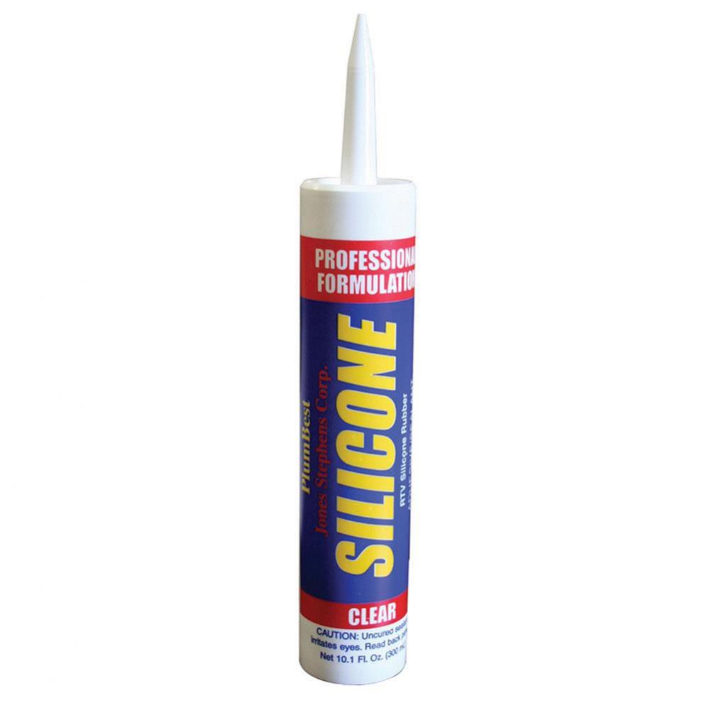 10.1 oz. 100 percent Clear Silicone Caulk, Carton of 12