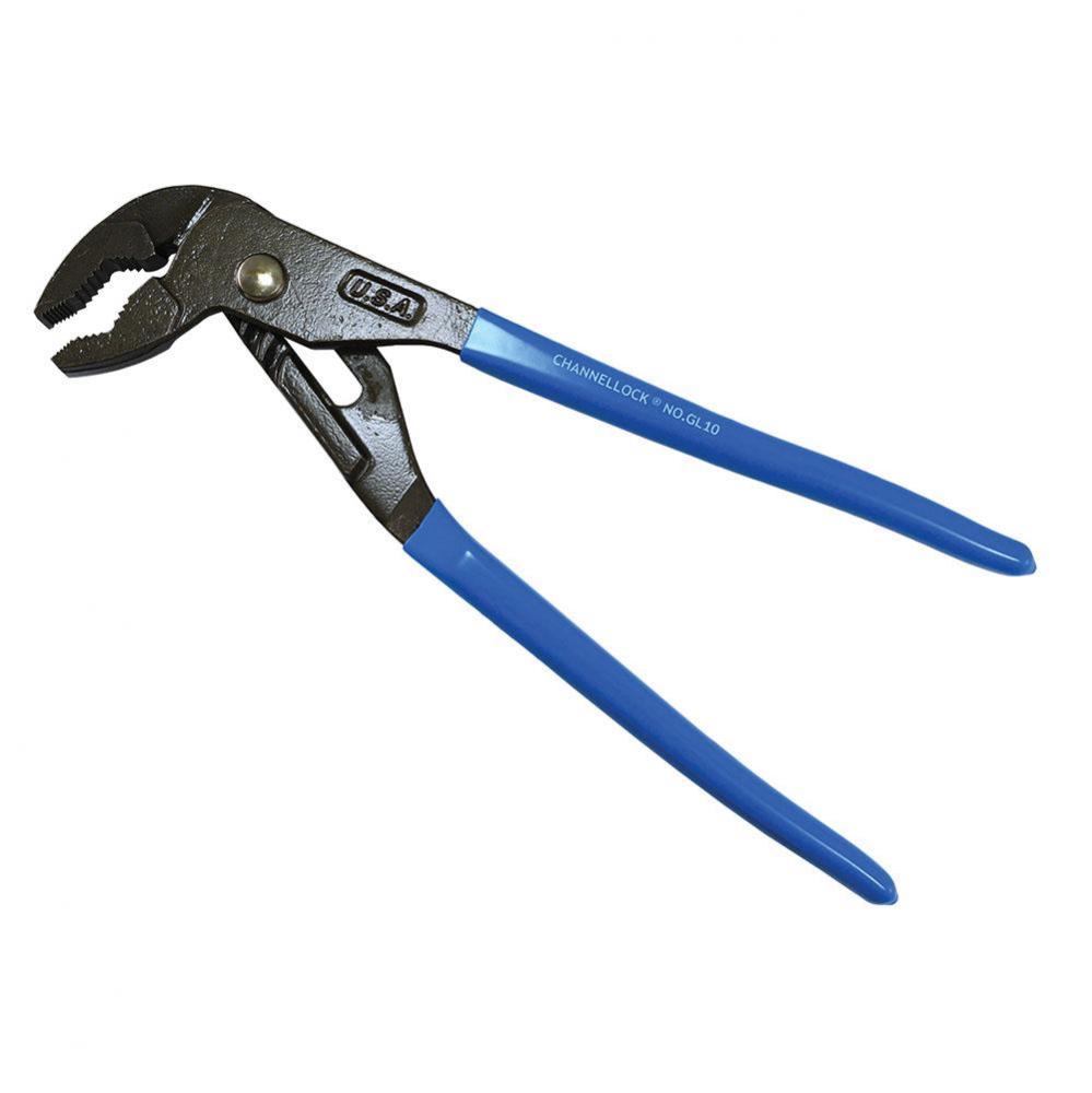 10'' Griplock Tongue and Groove Pump Pliers, Channel Lock No. GL10, 1-1/4'' Ca