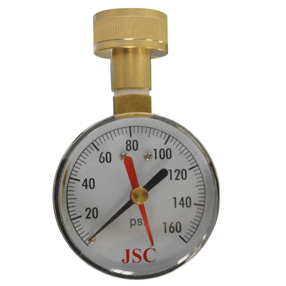 160 PSI Water Test Gauge with Indicator