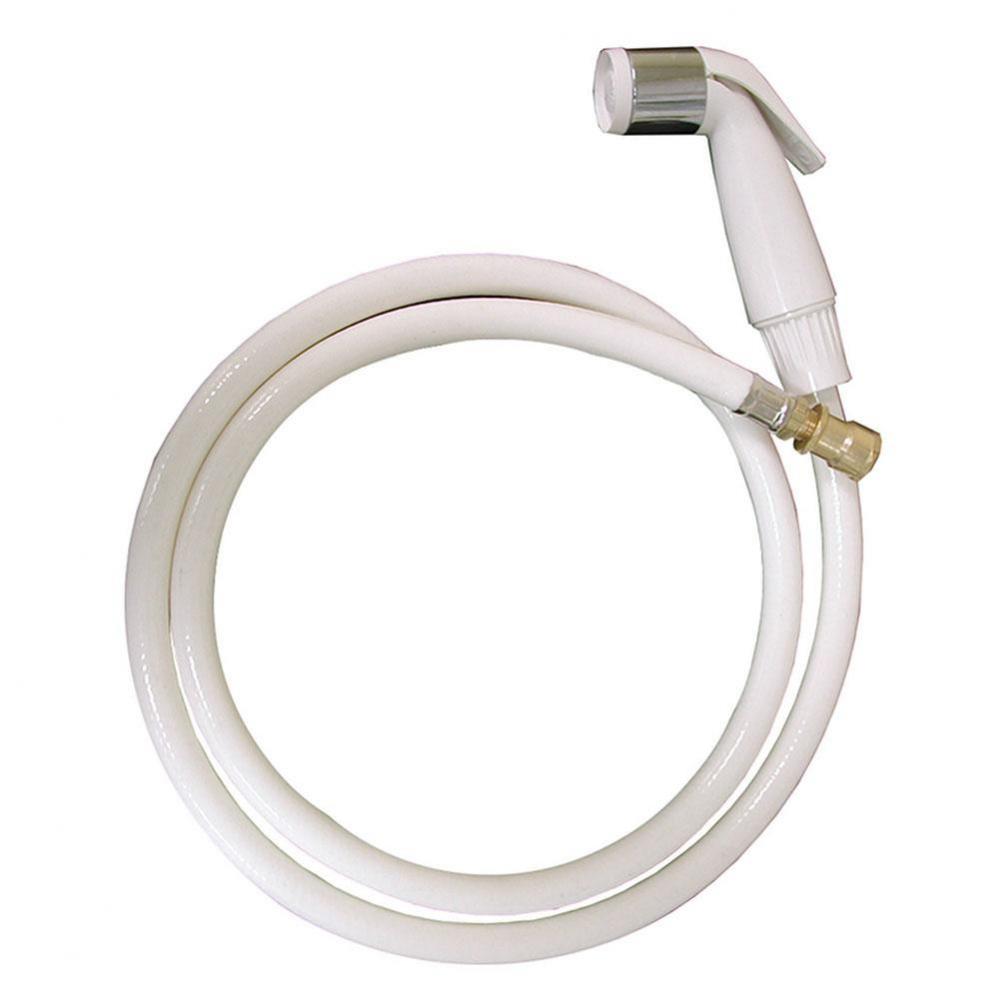 White Hose and Spray for Fit-All Kitchen Hose and Spray