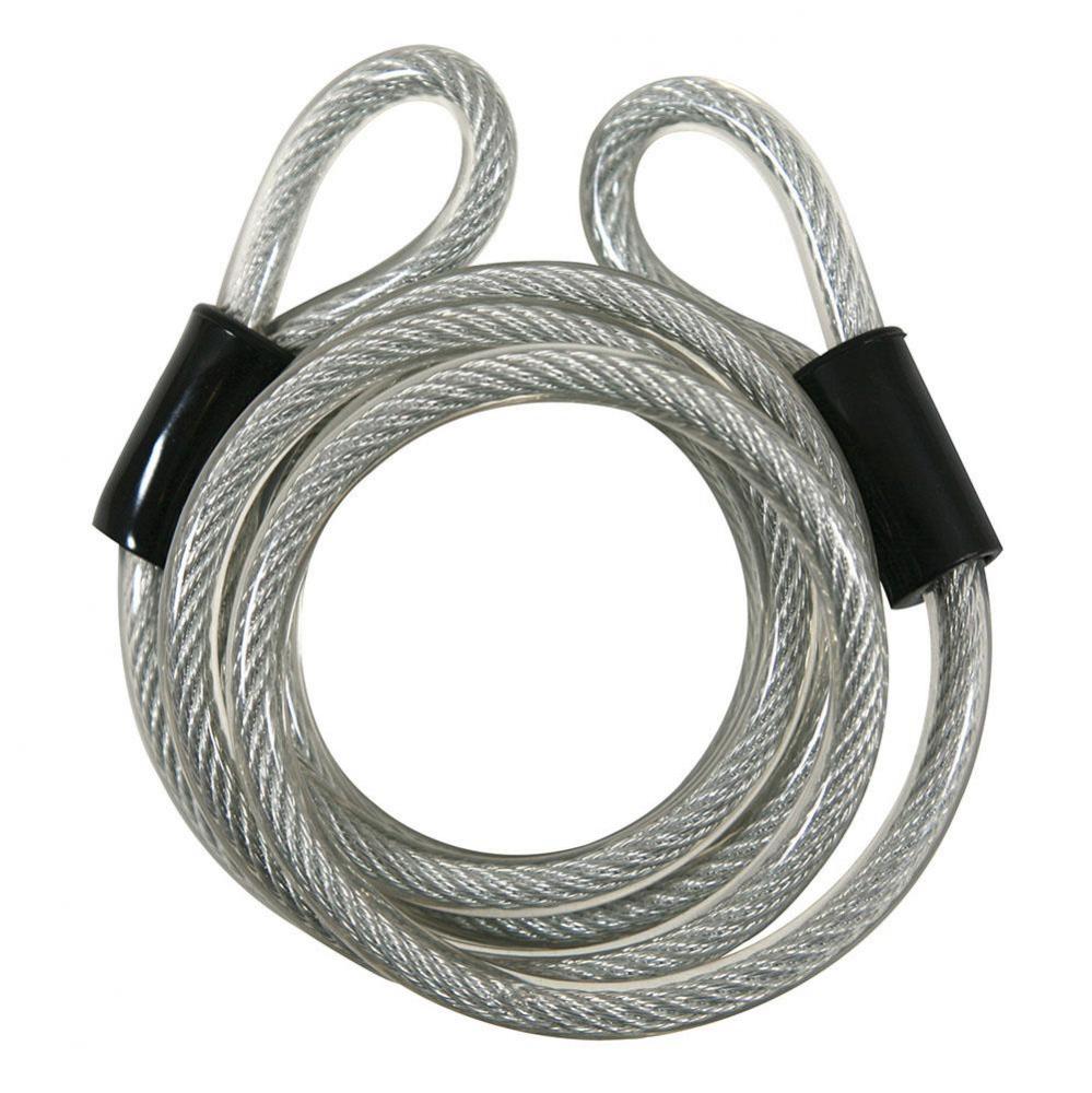 6 X 5/16 INCH CLEAR FLEXIBLE CABLE LOCK