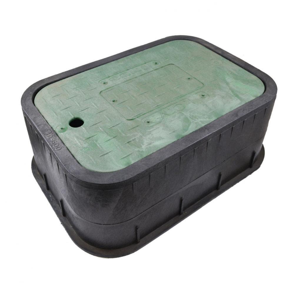12'' Irrigation Box, 6'' Depth with Green Lid