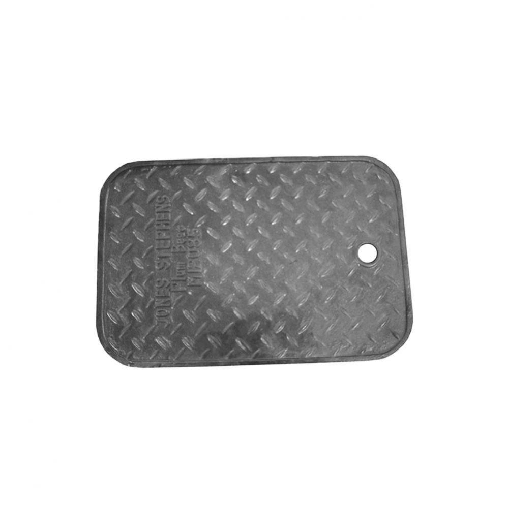 Black Solid Cast Iron Lid for 12'' Water Meter Box