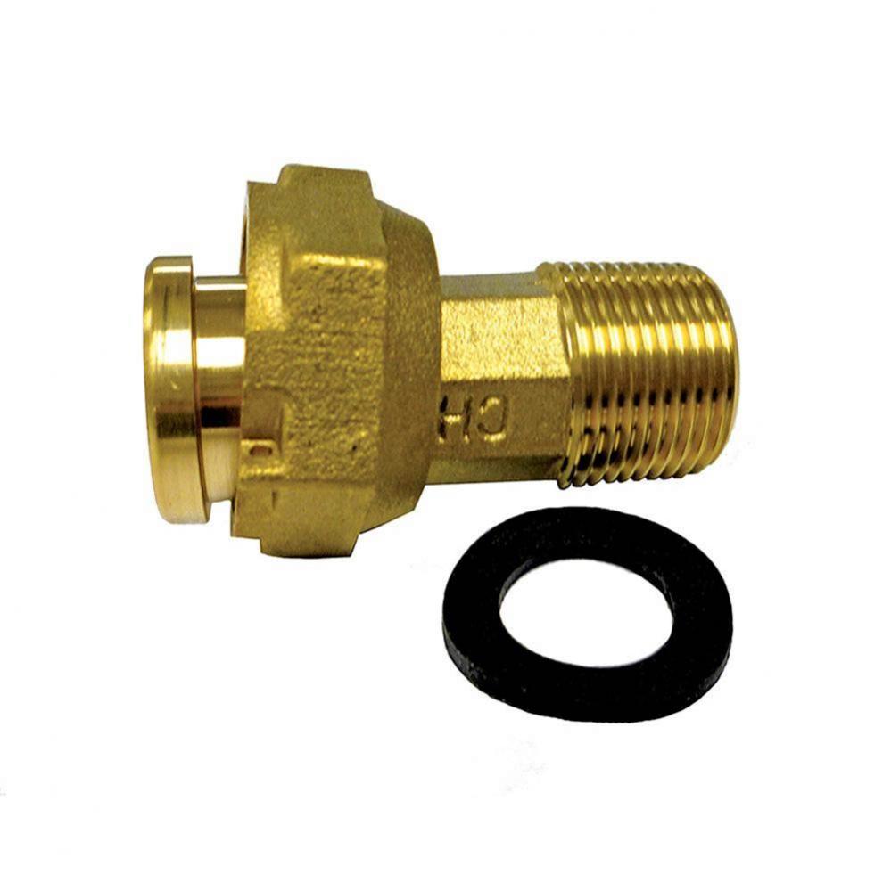 1/2'' Water Meter Coupling Complete with Gasket, 3/4'' NPSM, 2-3/8''