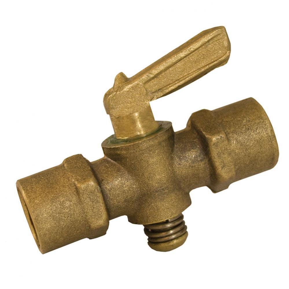 1/8'' Gas Shut-Off Valve, Female Pipe x Female Pipe, Lead Free