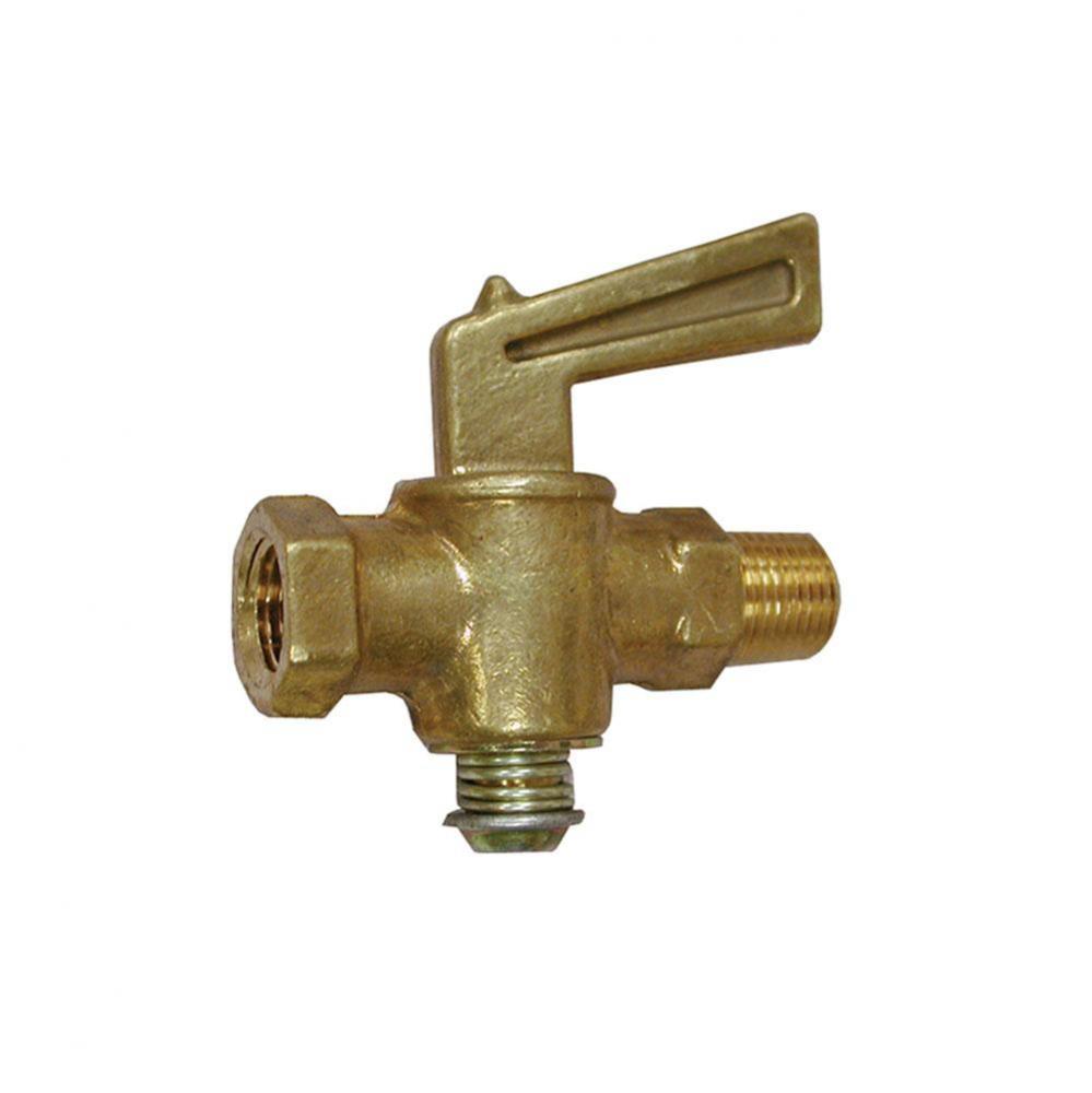 1/8'' Gas Shut-Off Valve, Female Pipe x Male Pipe, Lead Free