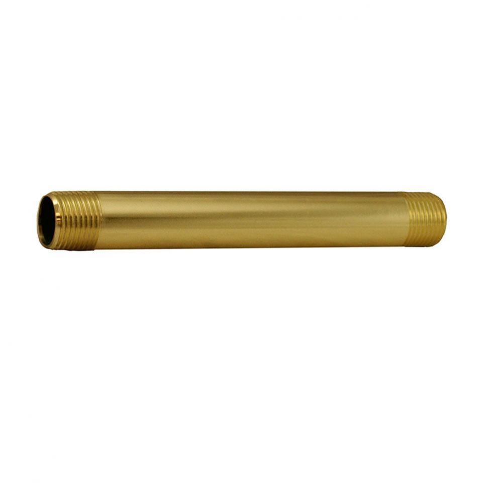 Polished Brass Brass Nipple 1/2'' x 6''