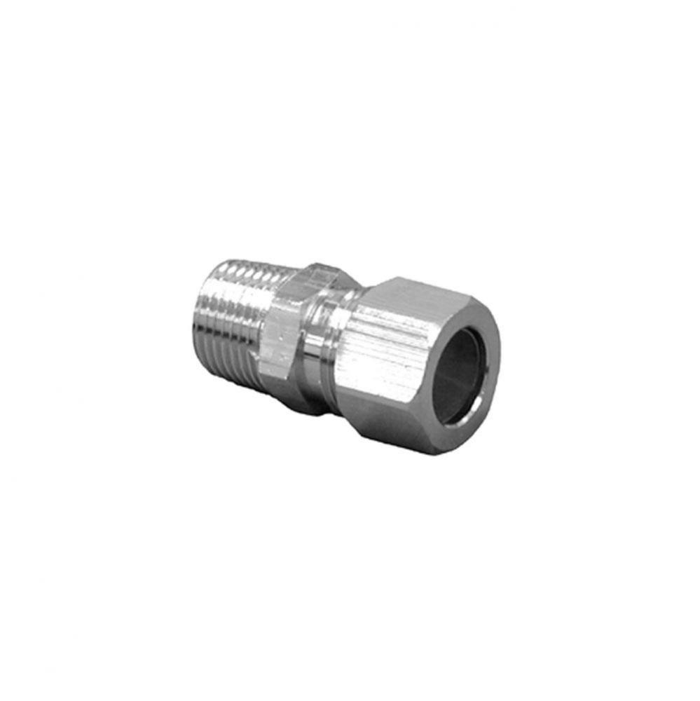 1/2'' x 1/2'' Chrome Plated Compression x Male Connector