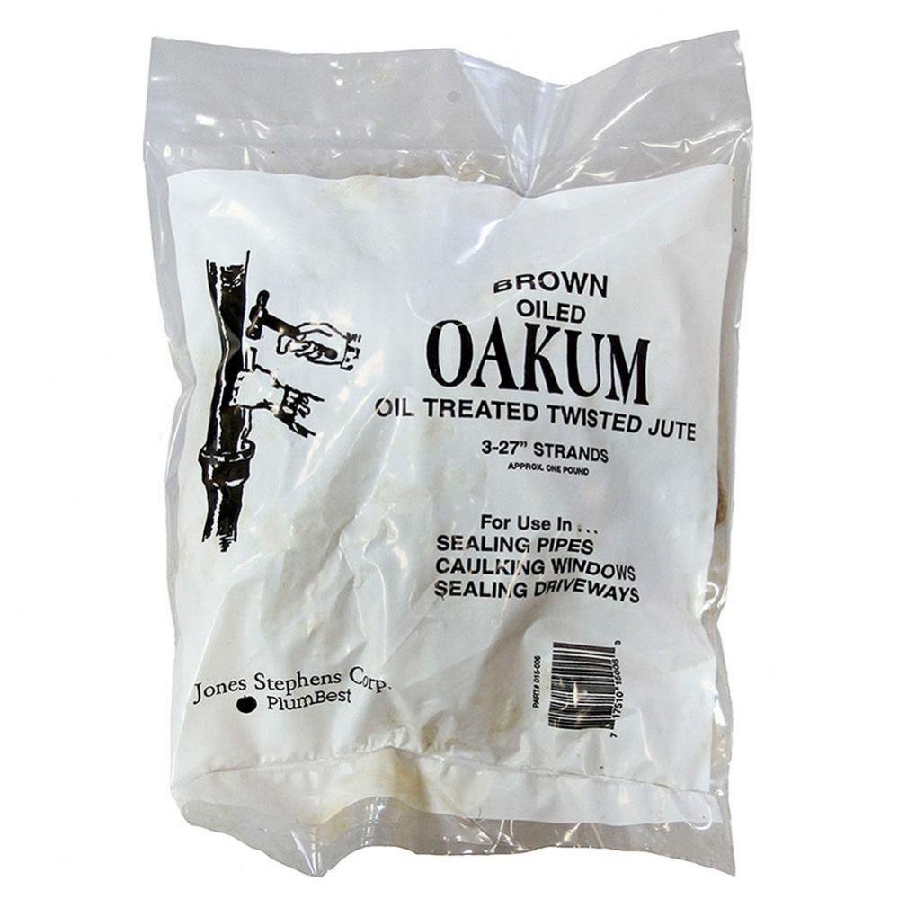 Brown Random Cut Oakum, 1 lb. bag