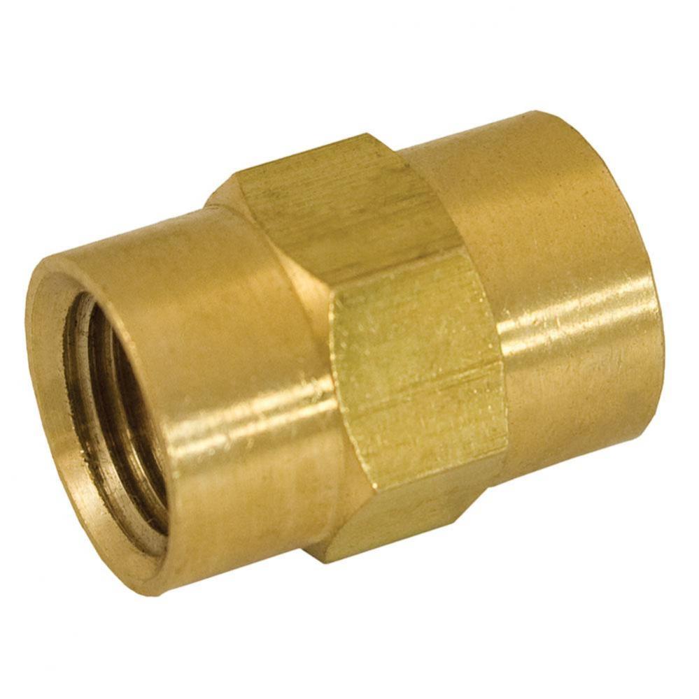 3/8'' Yellow Brass Coupling