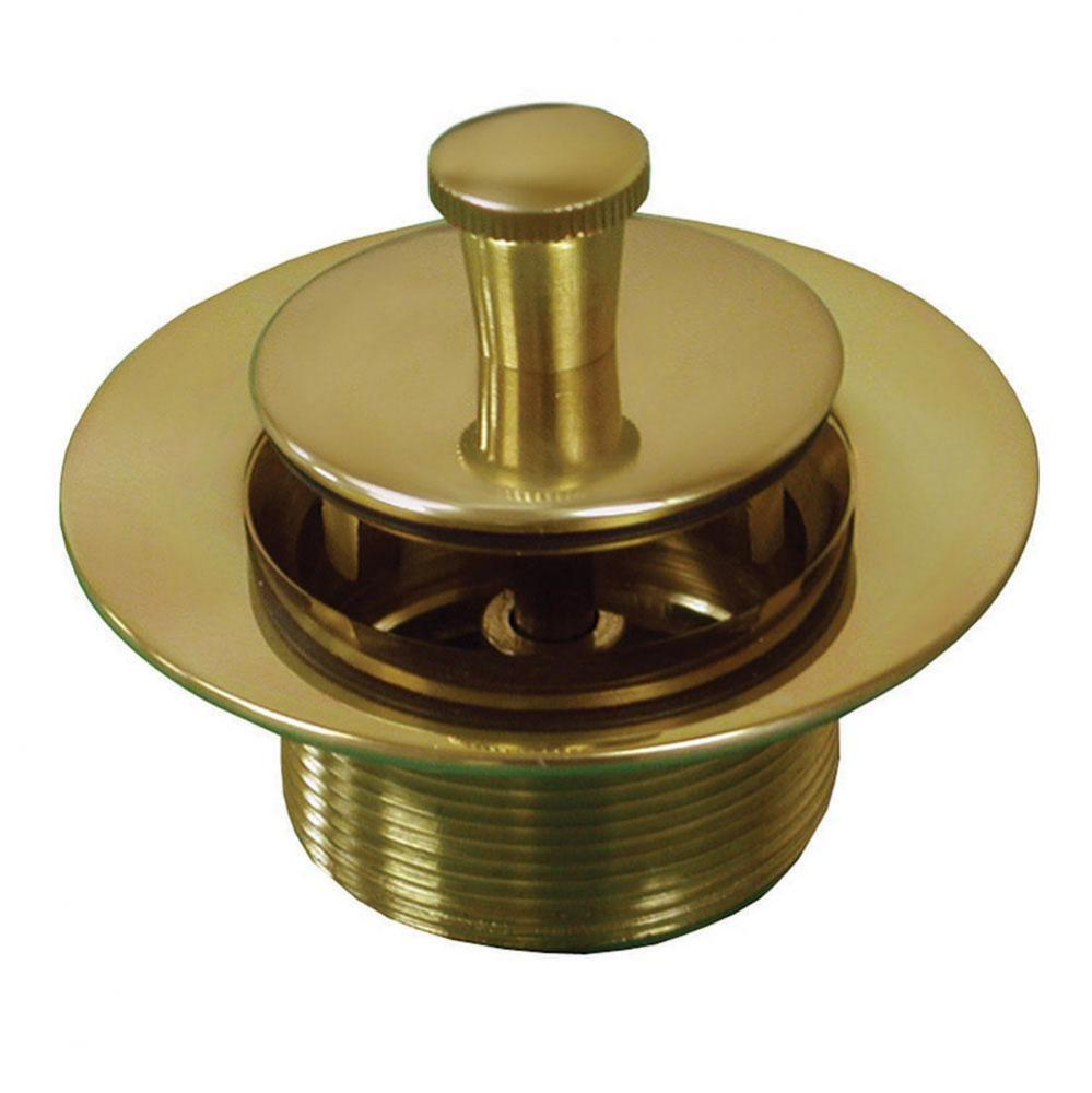 Polished Brass 1-3/8'' Lift and Turn Tub Drain