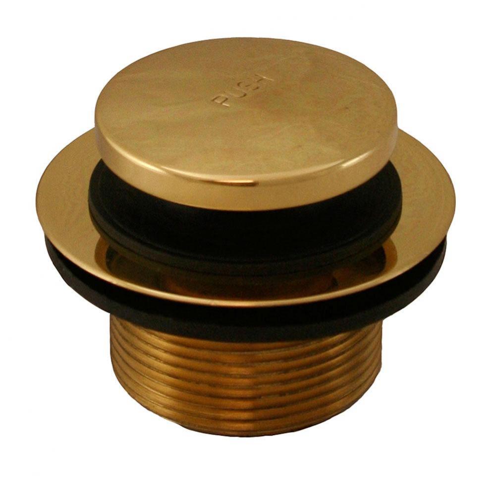 Polished Brass 1-1/2'' Toe Touch Tub Drain