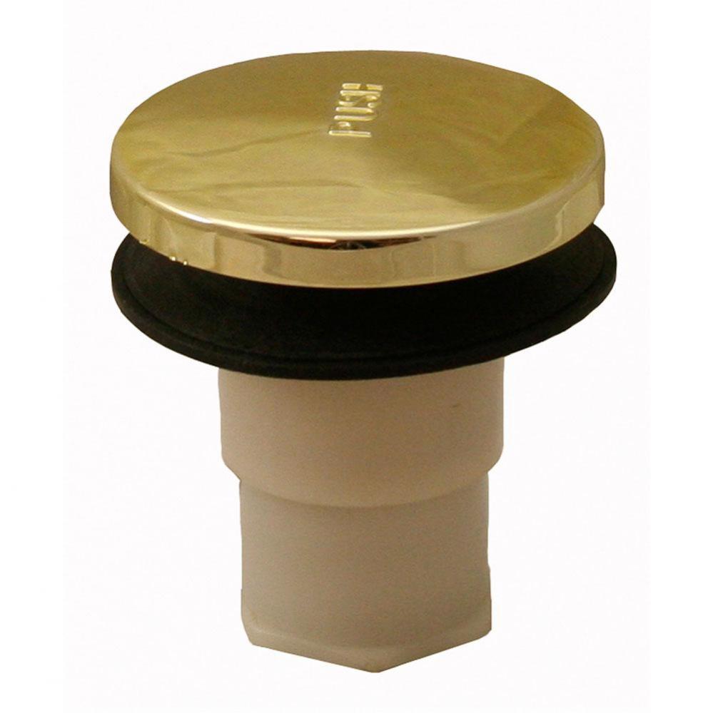 Polished Brass PVD 2/8'' Toe Touch Tub Drain Replacement