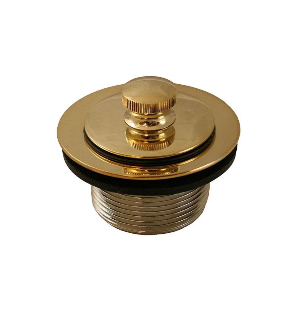 Polished Brass PVD 1-1/2'' Friction Lift Tub Drain
