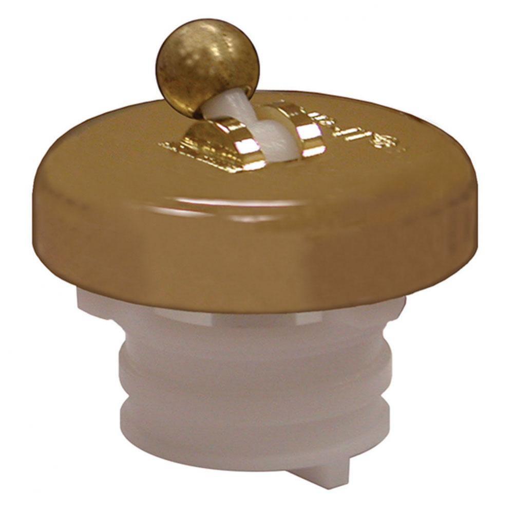 Polished Brass Flip-It Tub Stopper