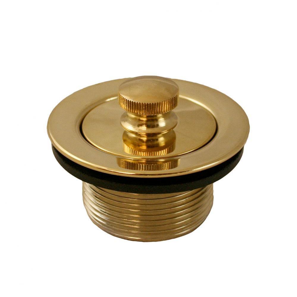 Polished Brass PVD 1-1/2'' Lift and Turn Tub Drain