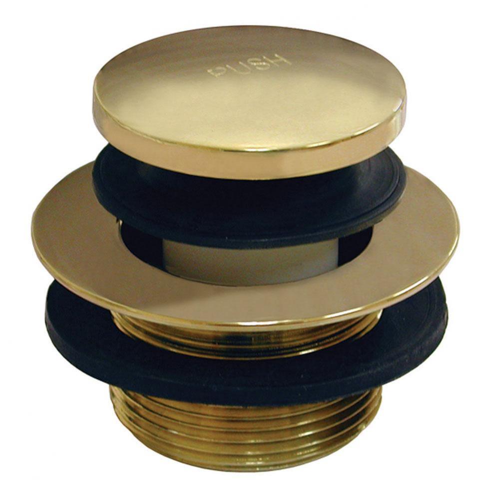 Polished Brass PVD 1-1/2'' Toe Touch Tub Drain