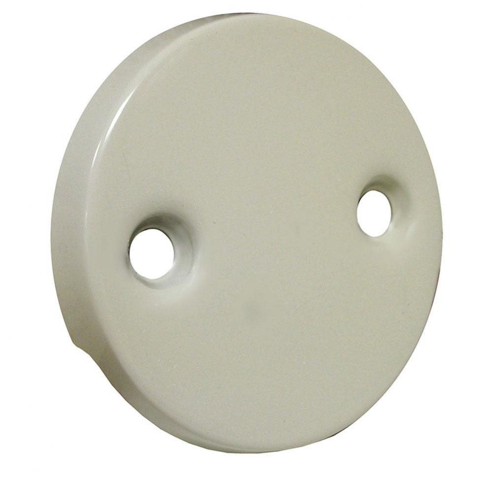 Almond Two-Hole Waste and Overflow Faceplate