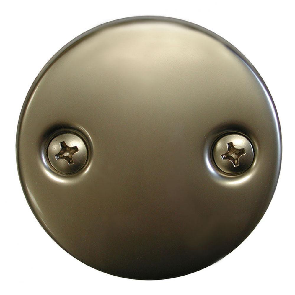 PEARL NICKEL 2HOLE OVERFLOW PLATE