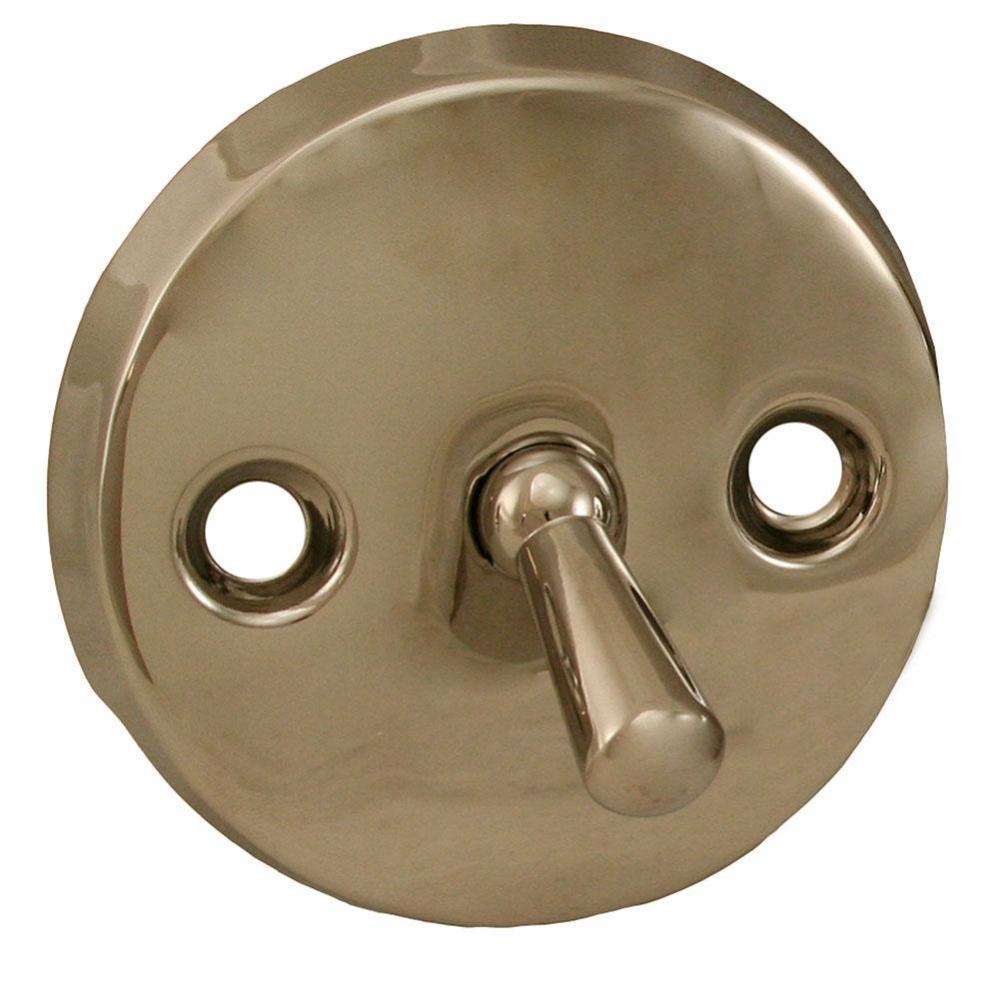 Polished Nickel Trip Lever Faceplate and Handle