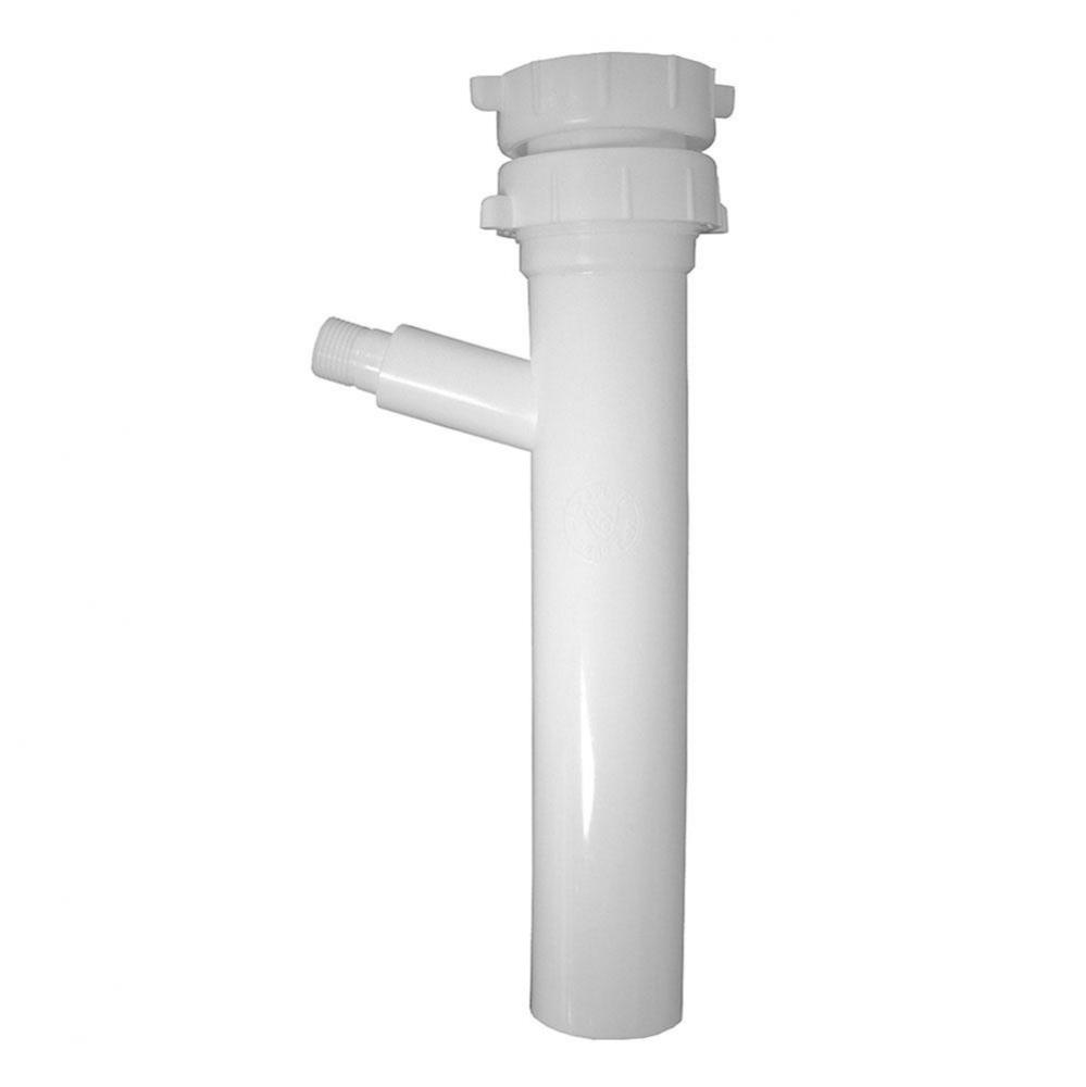 1-1/2'' x 8'' x 1/2'' PVC Direct Connection Dishwasher Tailpiece