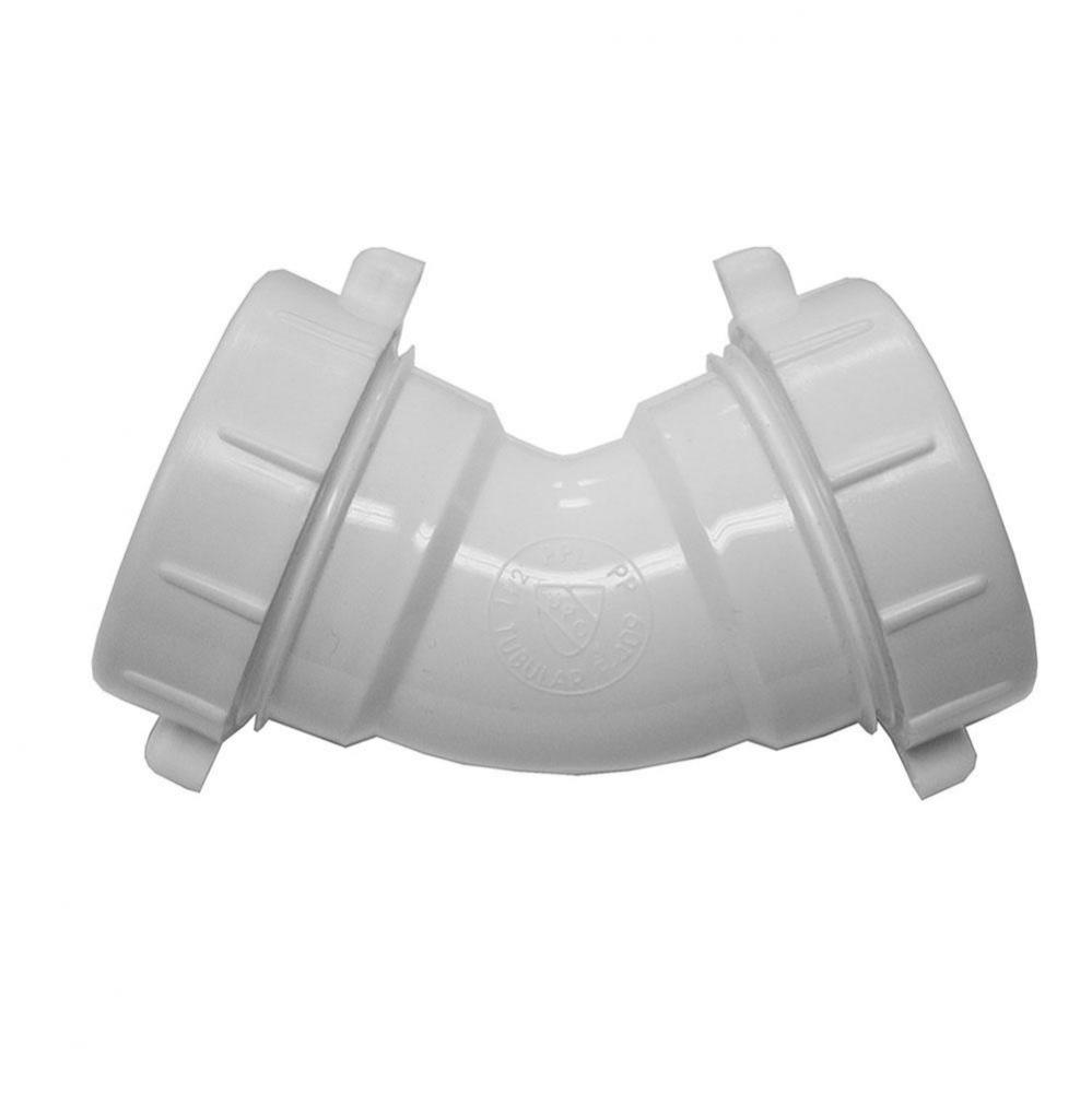 1-1/2'' PVC Double Slip Fitting 45degree Ell