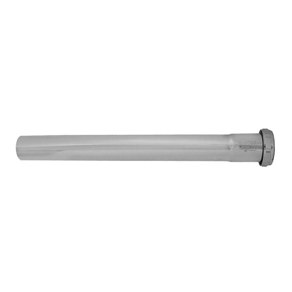 1-1/4'' x 12'' Chrome Plated Brass Slip Joint Extension Tube 20 Gauge