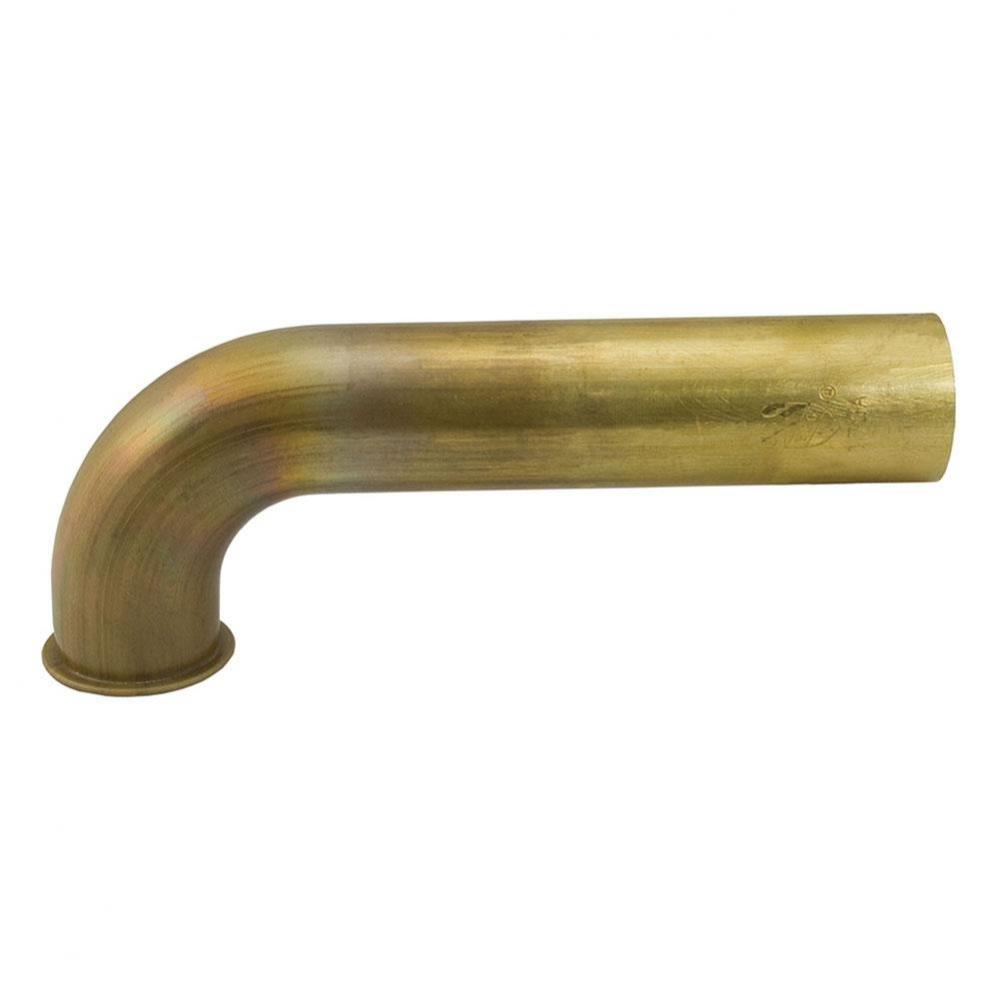 1-1/2'' x 7'' Rough Brass Direct Connection Waste Arm 17 Gauge