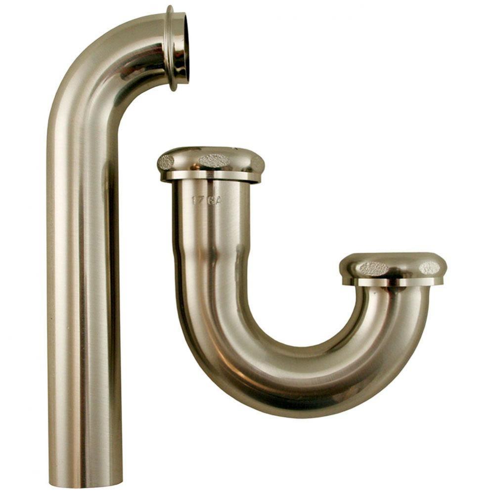 Brushed Nickel 1-1/4'' Brass Tubular P-Trap