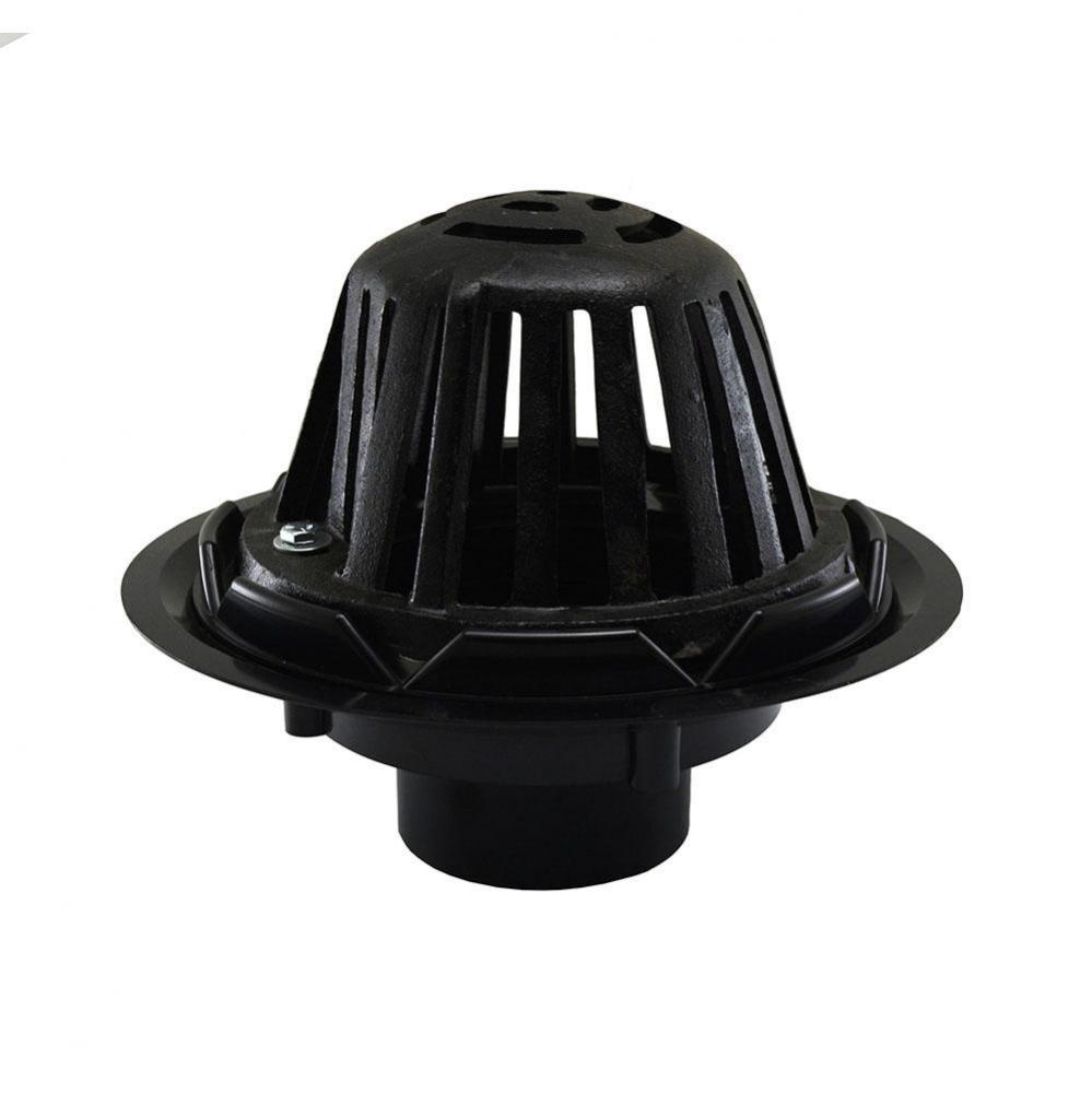4'' ABS Roof Drain with Cast Iron Dome