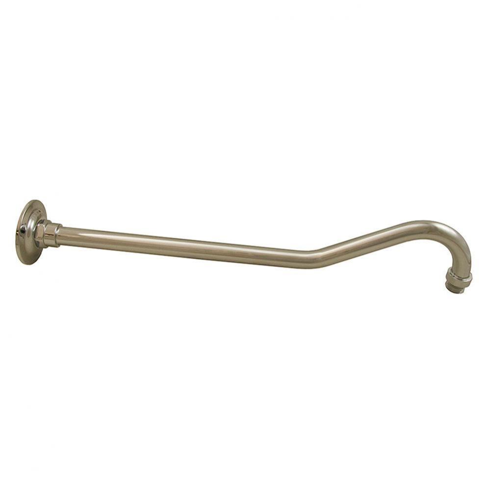 Chrome Plated 18'' Raised Bend Shower Arm