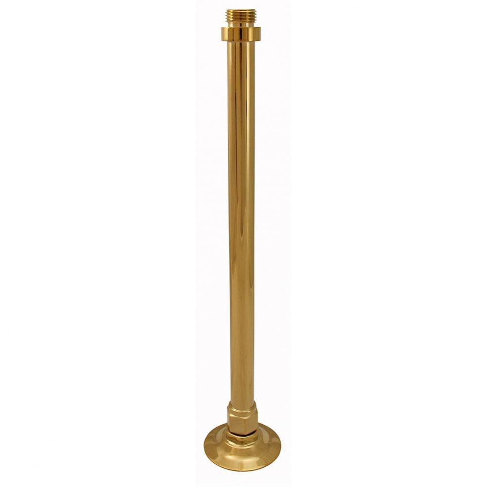 Polished Brass PVD 12'' Ceiling Mount Shower Arm