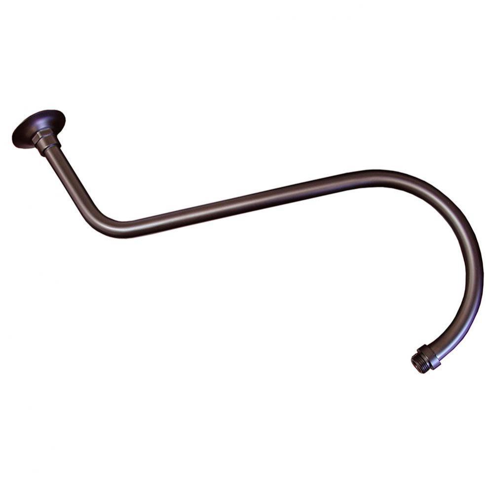 Oil Rubbed Bronze 18'' S-Shaped Shower Arm
