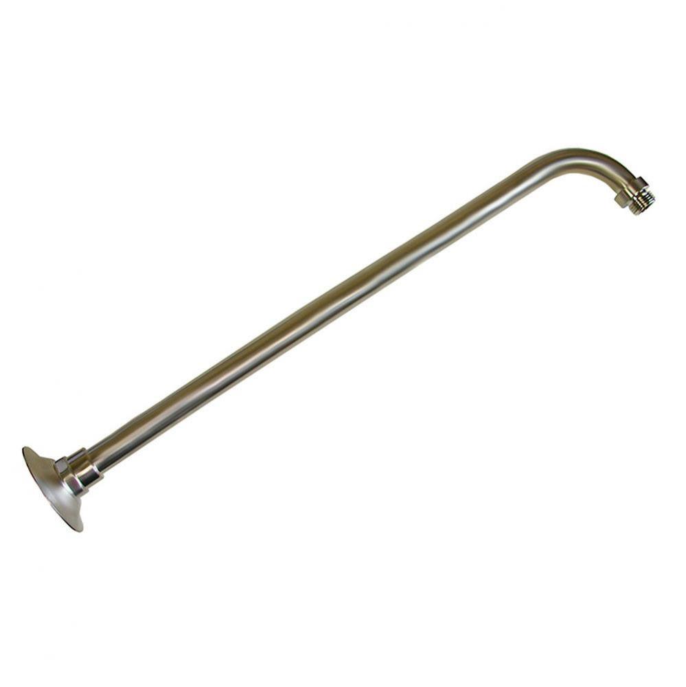 Brushed Nickel 18'' 90 Degree Shower Arm with Flange