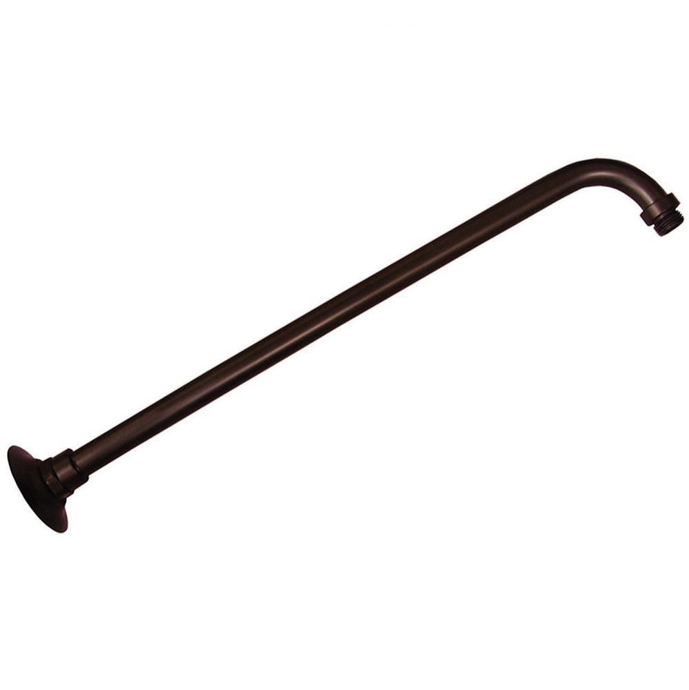 Old World Bronze 18'' 90 Degree Shower Arm with Flange