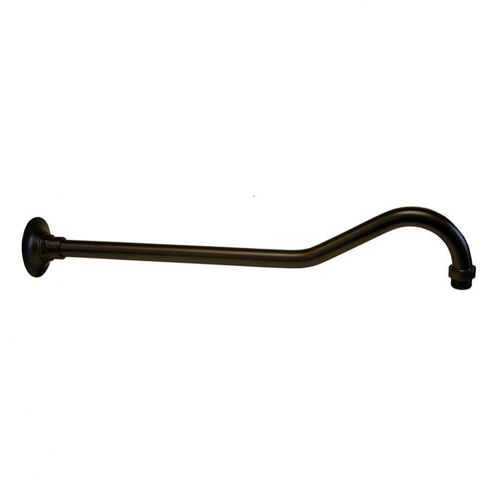 Oil Rubbed Bronze 18'' Raised Bend Shower Arm