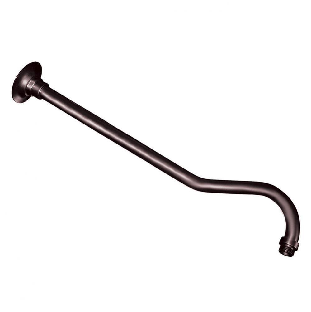 Old World Bronze 18'' Raised Bend Shower Arm