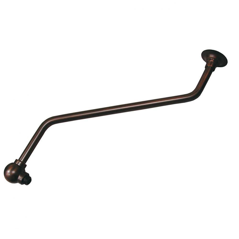 Old World Bronze 18'' Double Offset Shower Arm