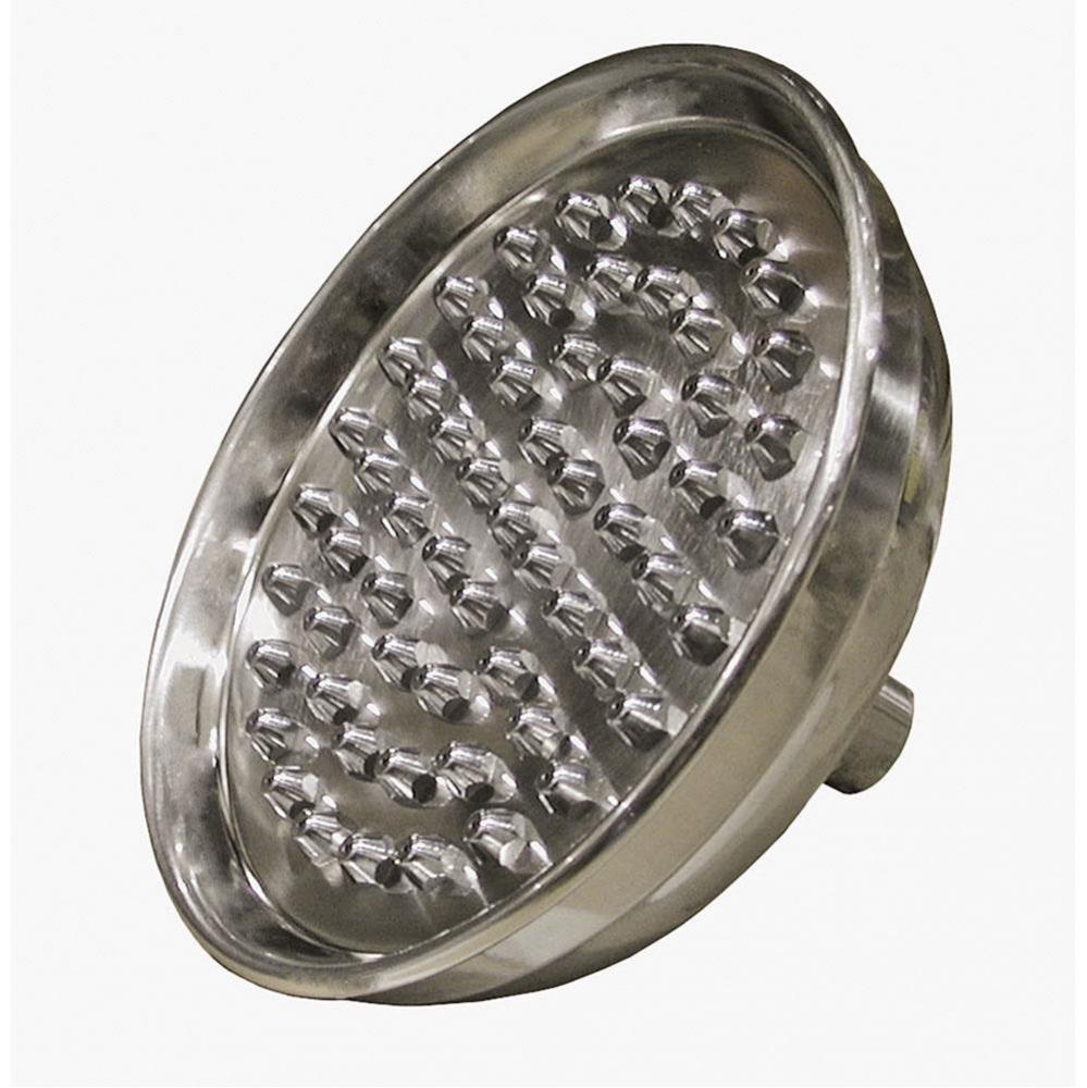 6 ROUND SHOWER HEAD W/TIPS (BN)