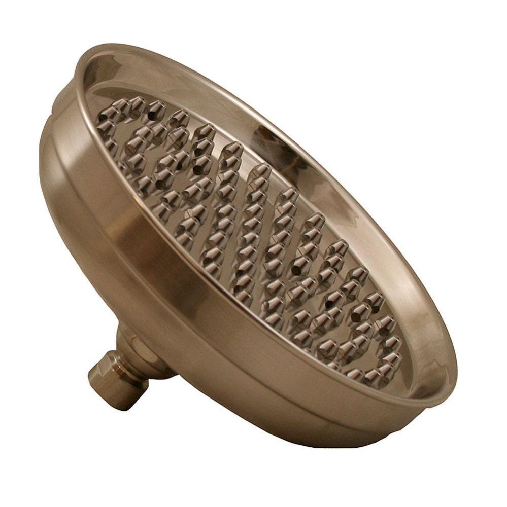 8 ROUND SHOWER HEAD W/TIPS (BN)