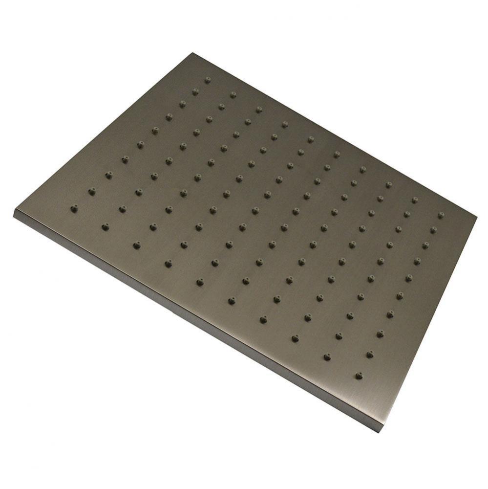 BN 10 SQ CONTEMPORARY RAIN HEAD W/GREY RUBBER TIPS