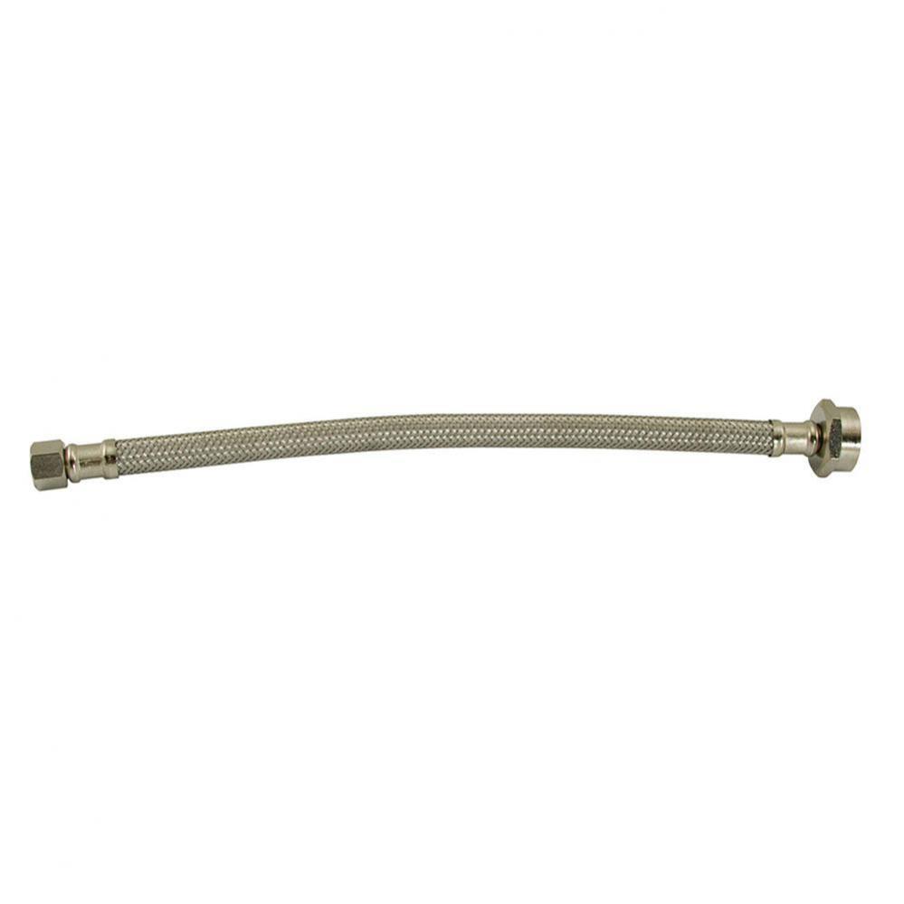 3/8'' x 7/8'' Flexible Stainless Steel Ballcock Connector 12'' Lengt