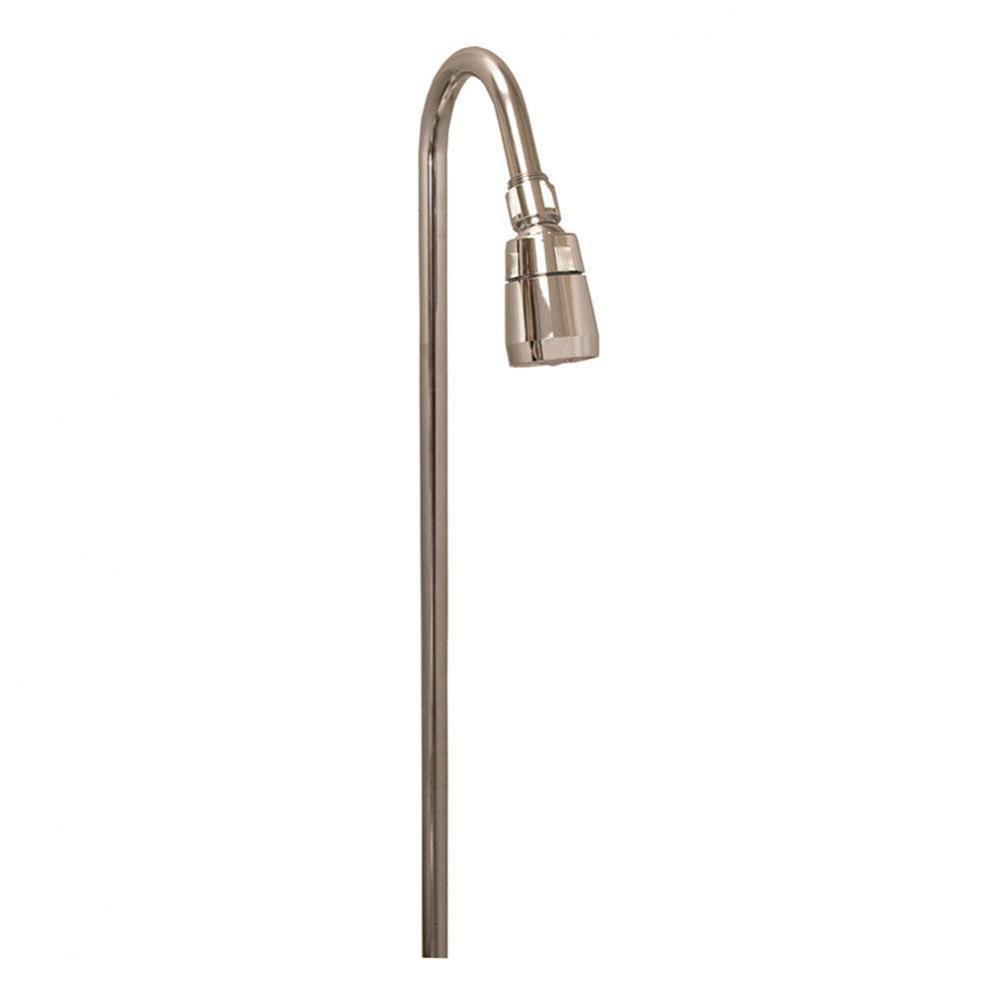 61'' Chrome Plated Brass Riser with Shower Head for Add-A-Shower Unit
