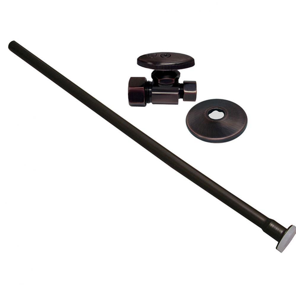Oil Rubbed Bronze 3/8'' x 20'' Closet Supply and 3/8'' x 5/8'&a